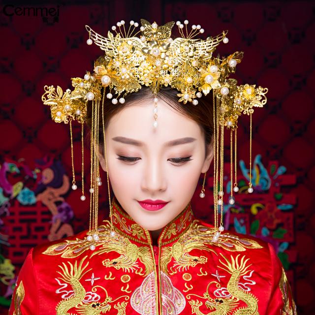 新娘头饰结婚发饰凤冠霞帔旗袍配饰