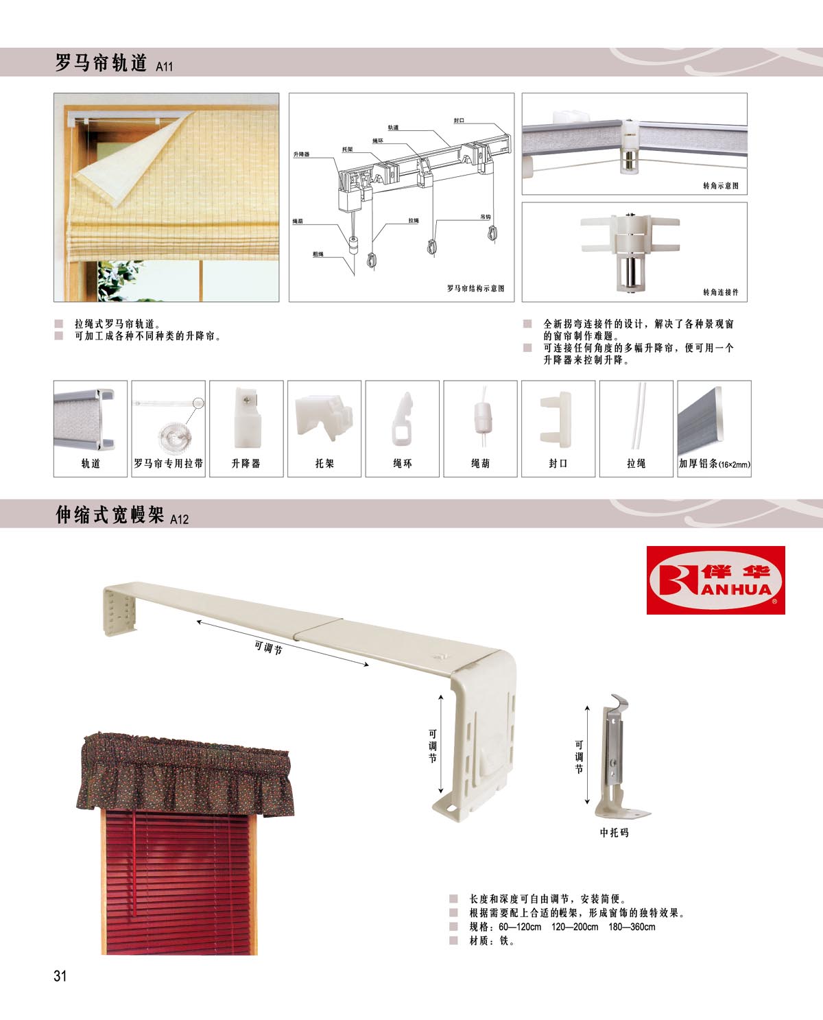 76_罗马帘轨道,宽幔架,点图放大_鸥卡装饰品(北京)