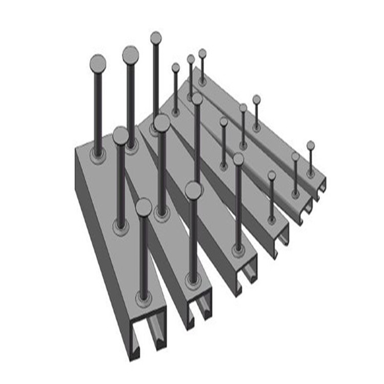 高铁吊兰预埋槽道丨带齿哈芬槽丨幕墙材料