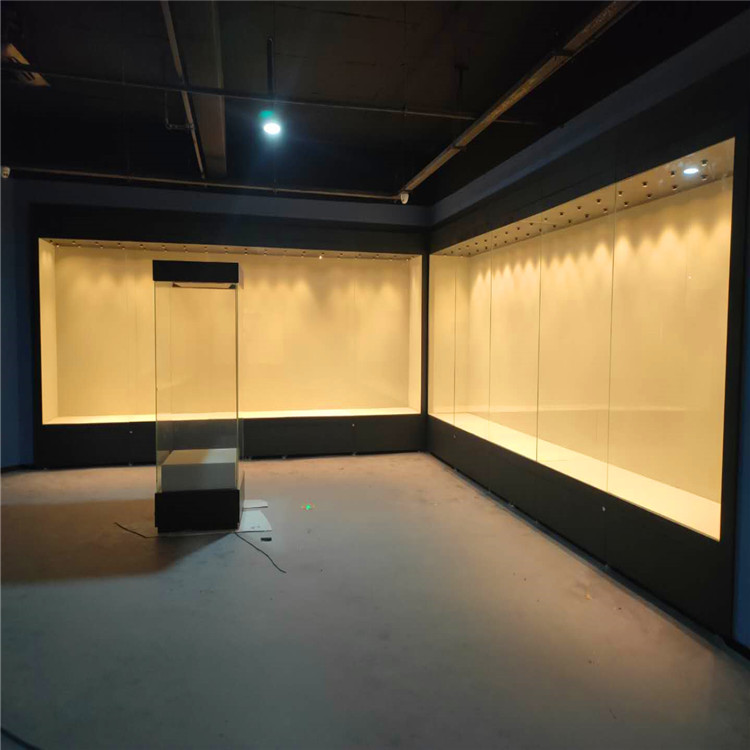 博物馆透明玻璃展示墙柜加工-一手厂家为您服务