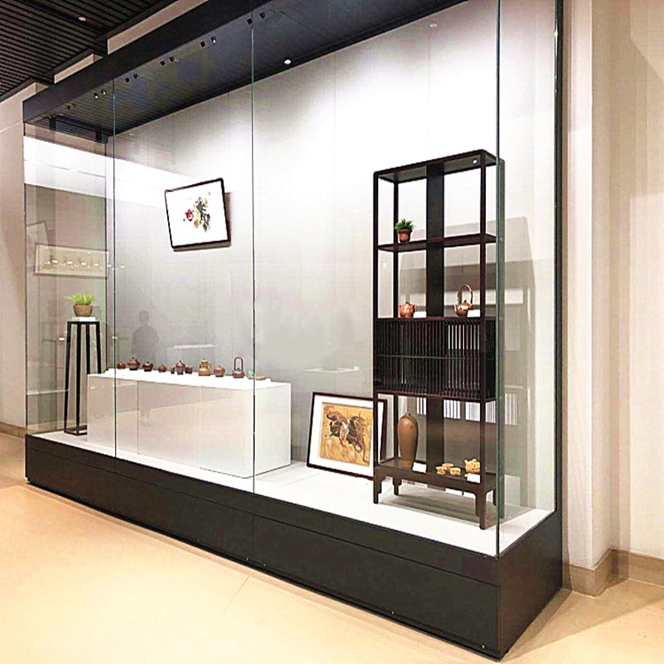 博物馆展柜古董瓷器文物展示柜独立珠宝首饰玻璃柜台产