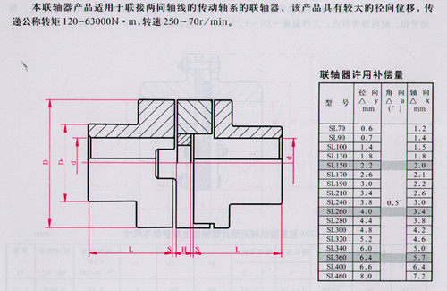 sl十字滑块联轴器,衡水市通大联轴器有限公司