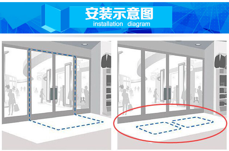 隐形服装防盗器安装,地埋式服装防盗磁门厂家