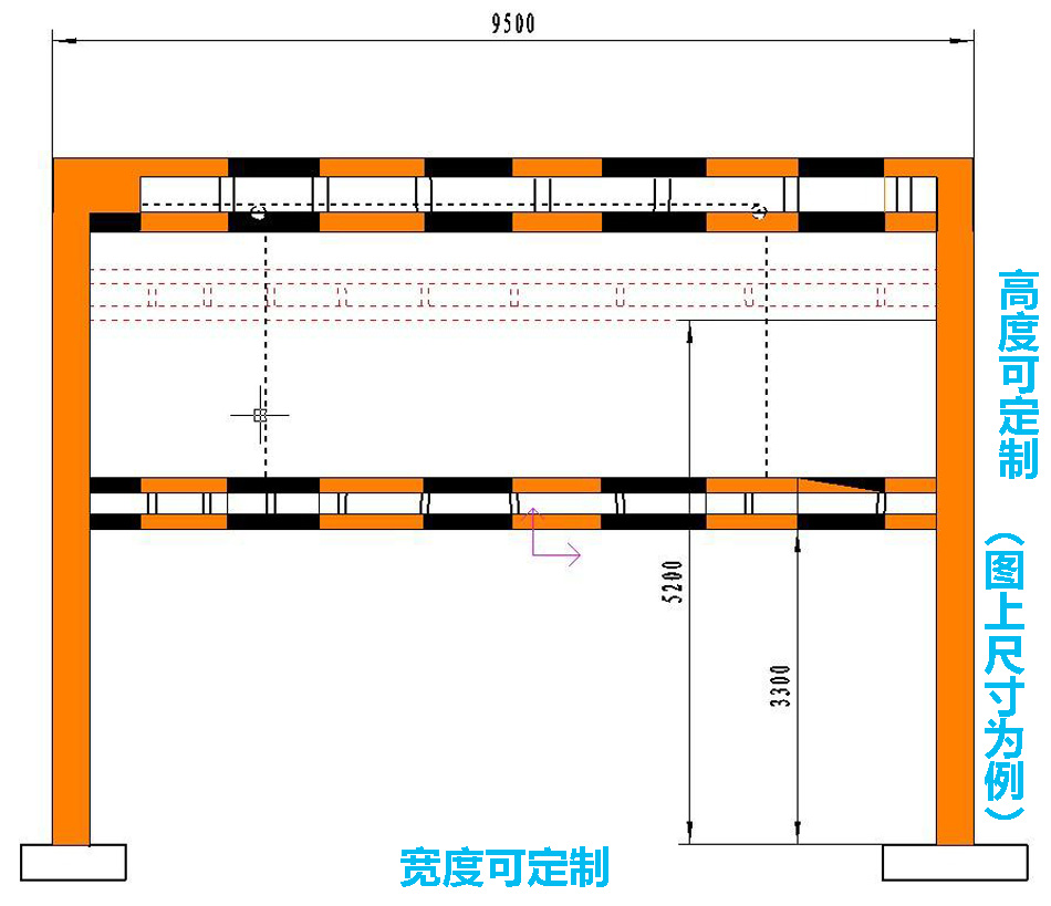 厂家供应电动升降液压限高杆公路自动升降龙门限高架