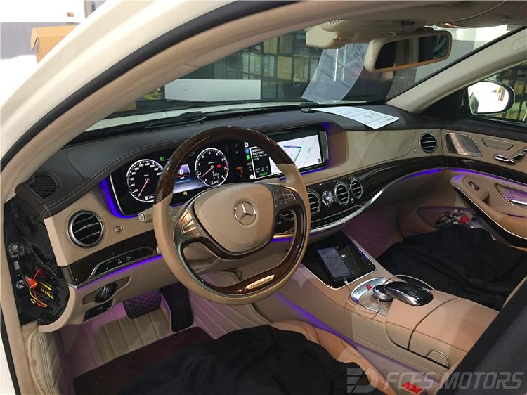 广州奔驰原厂升级改装中心,奔驰s级车载carplay系统