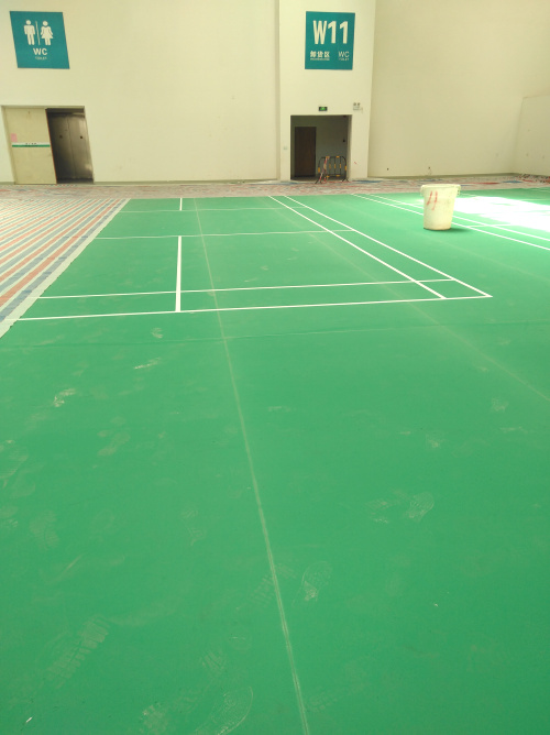 番禺南沙篮球场羽毛球场加厚pvc胶地板