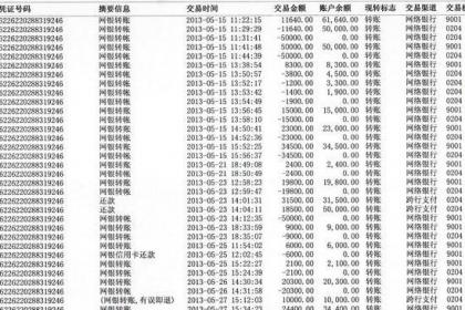 查询银行流水注意事项注意事项如需要证明类的账单流水明细，请申请打印