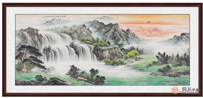 唯美风景画山水画,让办公室"视"界更精彩!