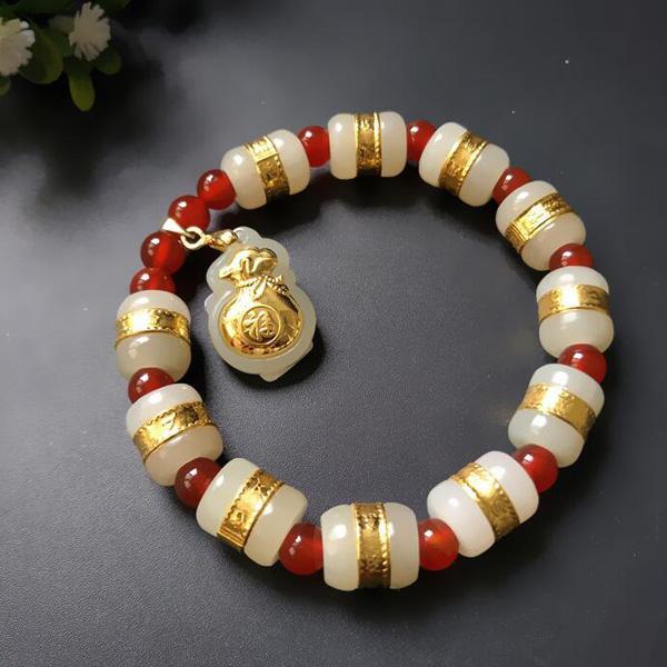 黄金六字真言时来运转手串