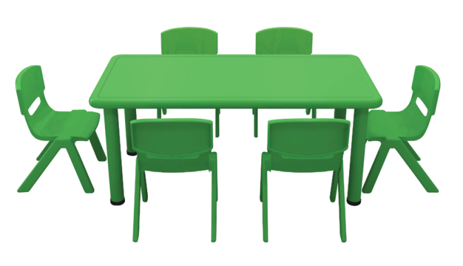 宁夏银川塑料四人桌椅，六人桌椅批发