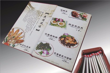 咸宁菜谱设计印刷，品种齐全，样式繁多