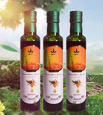 山西五台山沙棘籽油200ml玻璃瓶装