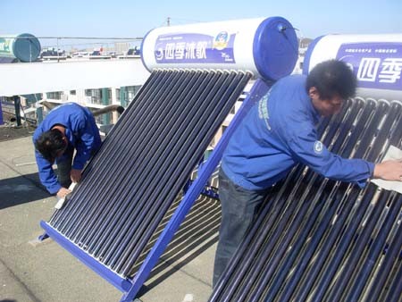 上海商用太陽能熱水工程施工，良好的信譽，周到的服務