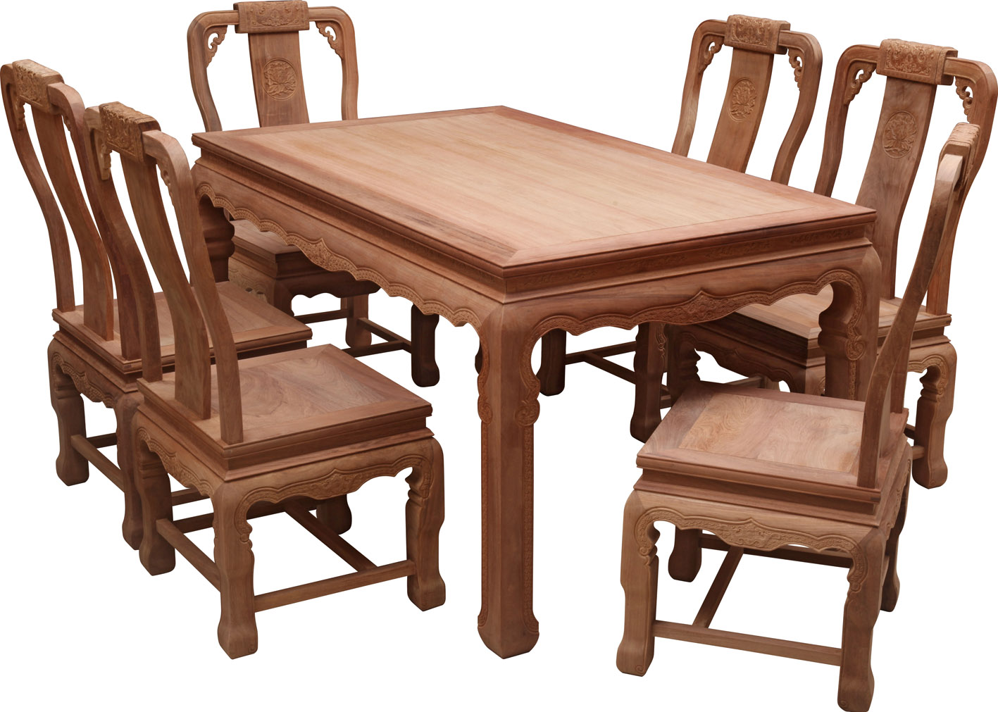 东阳红木,龙腾西餐桌大果紫檀缅甸花梨木