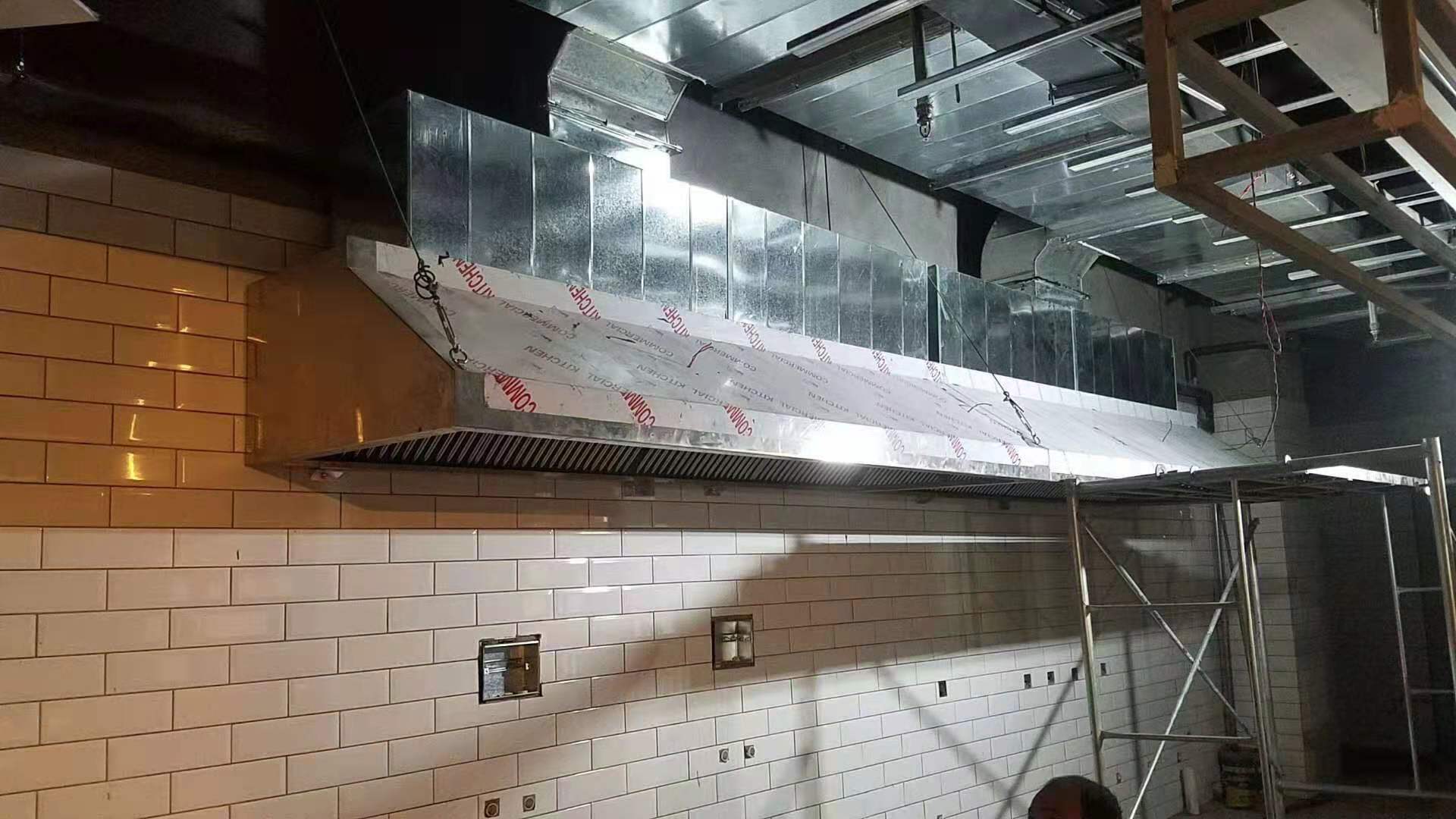 石家庄油烟净化器生产设备厨具烧烤安装烟罩黑