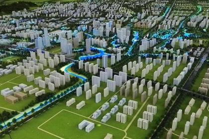 枣庄城市规划模型