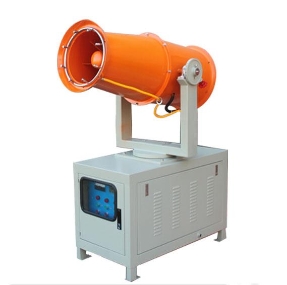 采用了风机变频启动,plc控制,液压转动,实现与同行业其他喷雾设备喷的