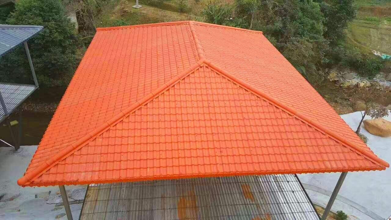 树脂瓦四坡屋顶效果图图片