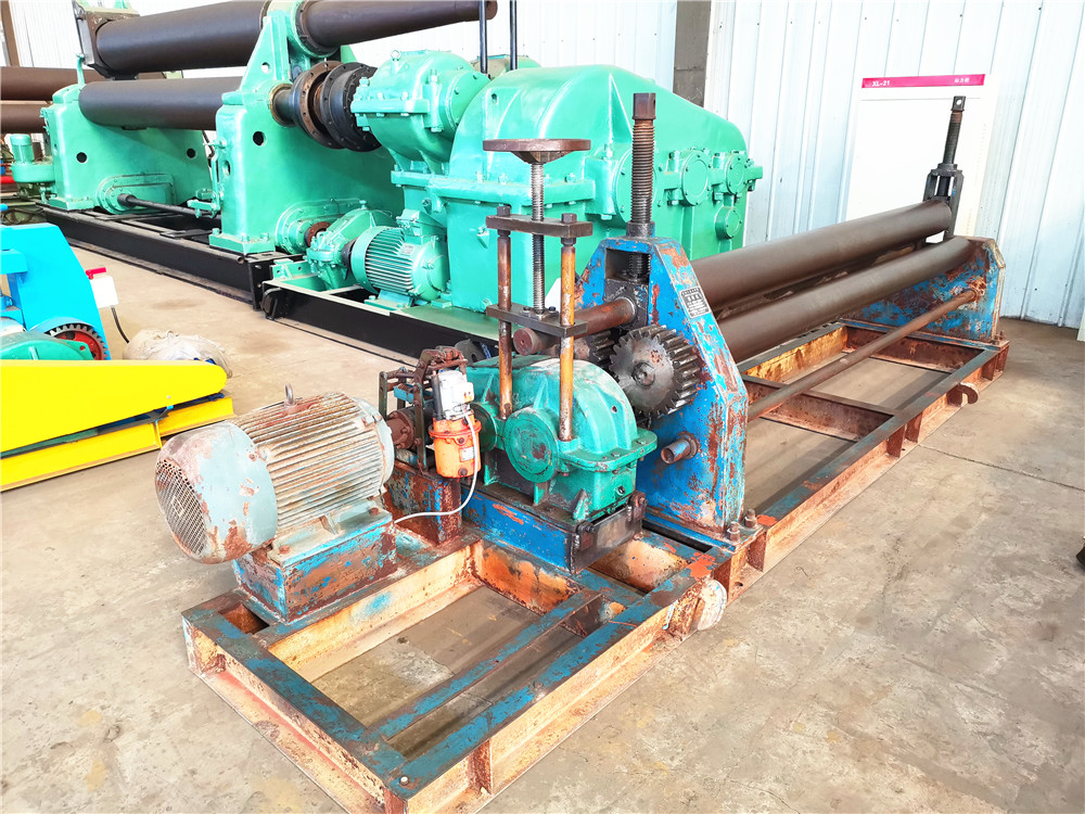 42_半自动卷板机,小型薄板卷圆机,12x2500三辊圈圆机_郑州市威力达