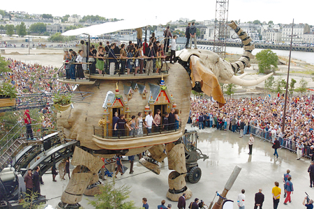 机械大象巡游展示,机械大象功能,品牌营销