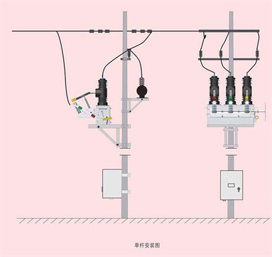 南业电力贵阳zcw3212g户外10kv柱上真空断路器说明