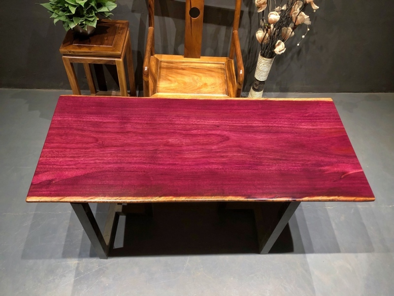 紫罗兰实木大板半方