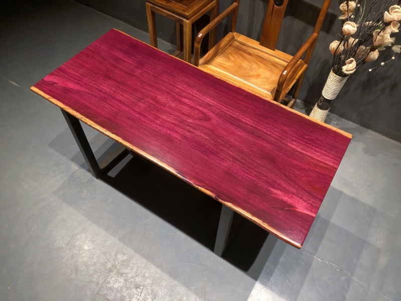 紫罗兰实木大板半方