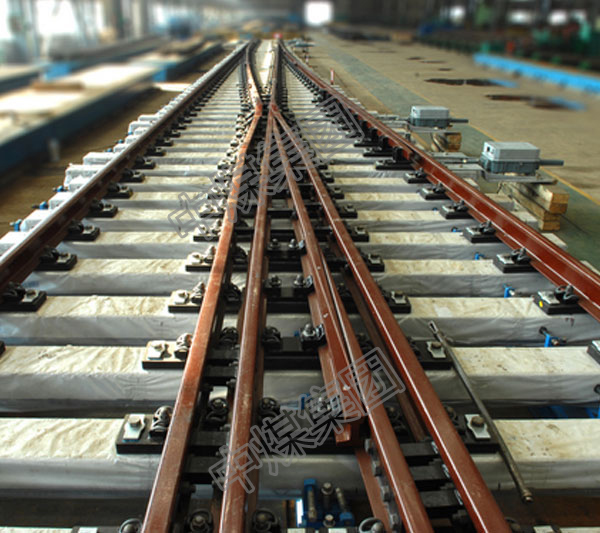 对称道岔,铁路用对称道岔,单开道岔