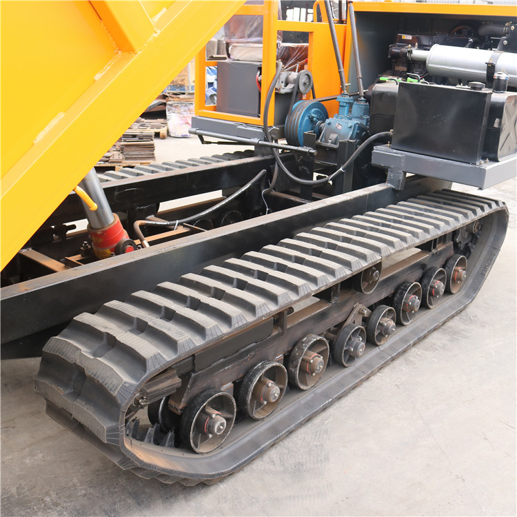 35吨橡胶履带式搬运车链轨式自卸翻斗车厂家直销3