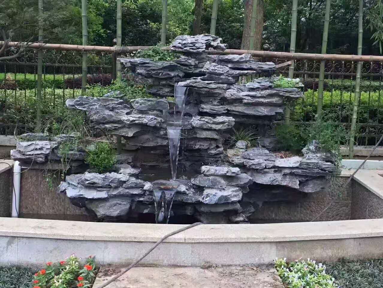 假山石,鱼池制作,庭院观赏石