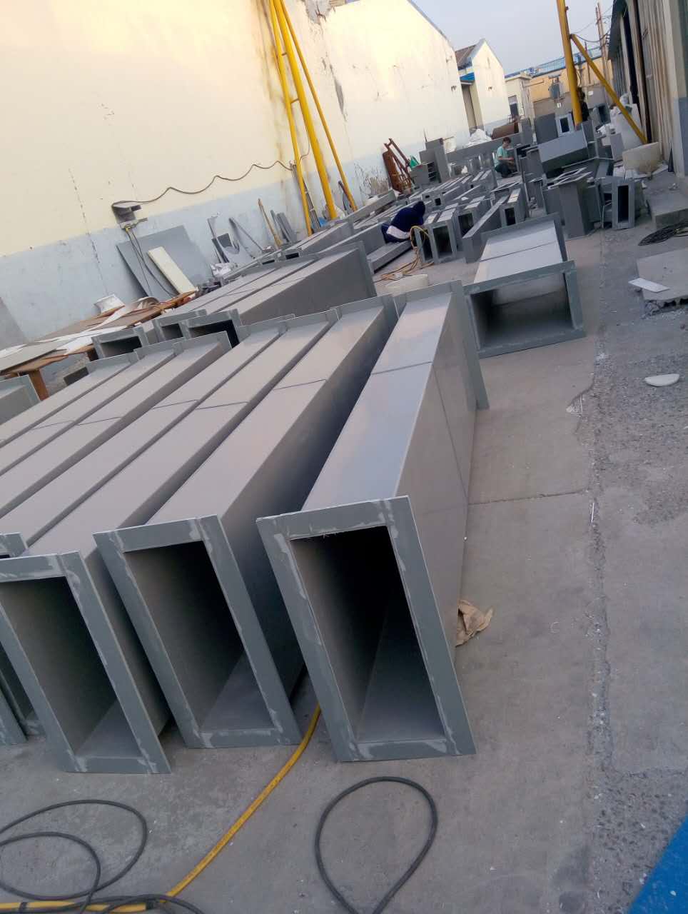 厂家定做pp大口径风管pvc通风管pp排风管