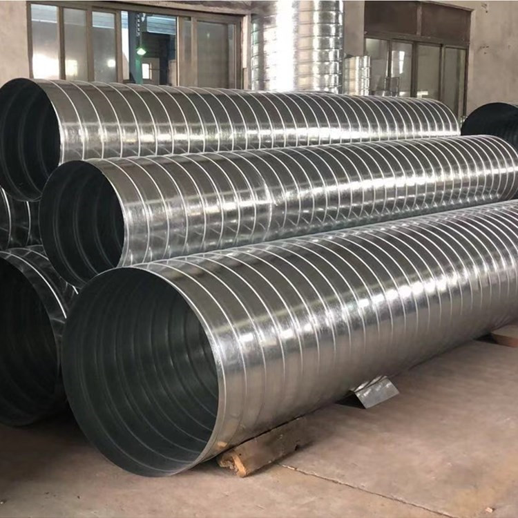 佛山工业区厂房除尘排气管镀锌螺旋风管制作