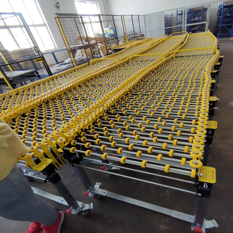 卸货滑轮福来轮伸缩输送机无动力卸货神器卸货输送机