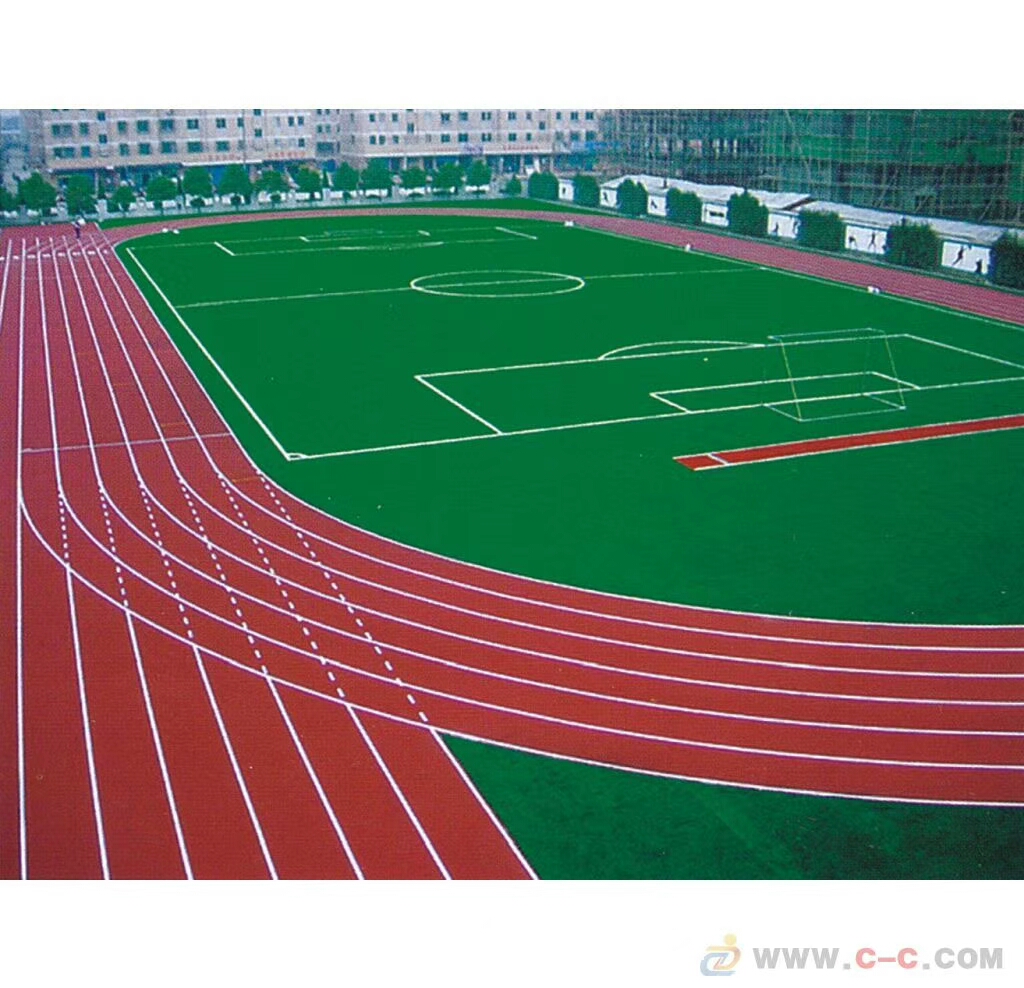 学校标准塑胶跑道,全塑型塑胶跑材料,塑胶场地工程施工