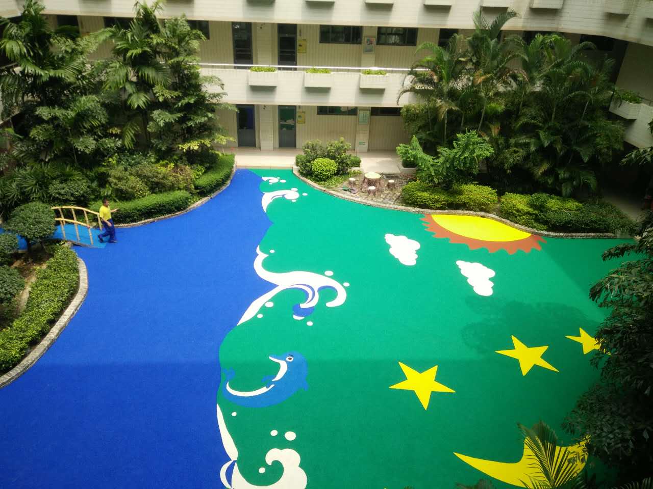 epdm儿童游乐场场地地垫材料