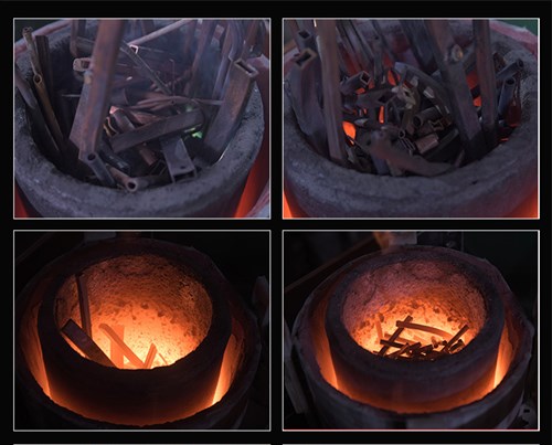 土法熔铁炉图片