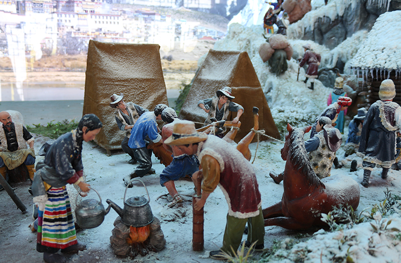 微缩景观场景复原微缩景观沙盘模型仿真微雕半景画