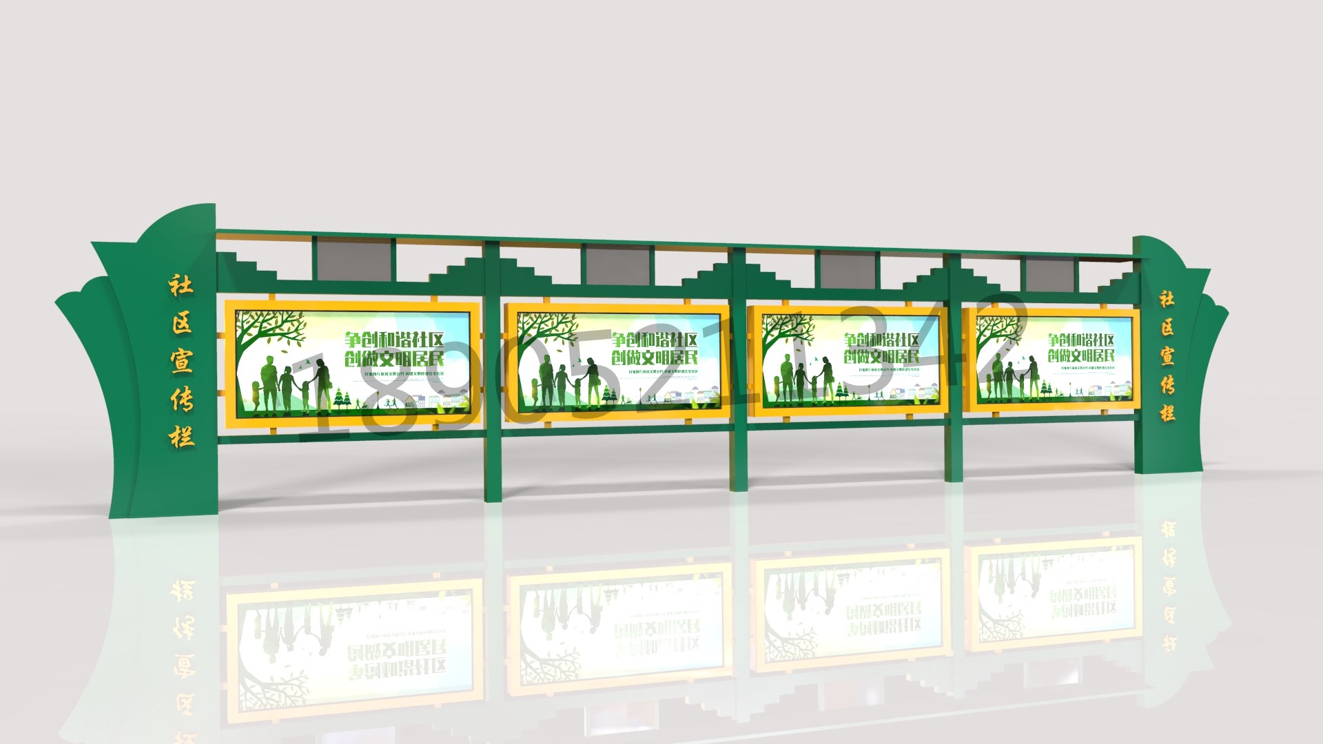 10,高级技工精心焊接,确保焊接牢靠,几乎无焊接点9,宣传栏整体为拼接