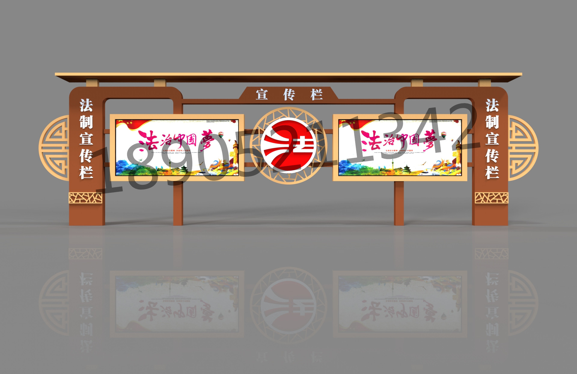 浙江园林古艺宣传栏厂家浙江防腐木宣传栏制造浙江橱窗