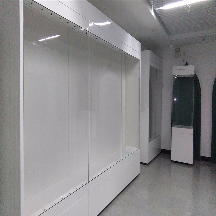 惠州-博物館透明玻璃展示墻柜加工