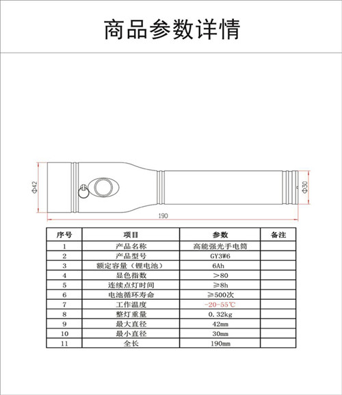 神火强光手电筒说明书图片