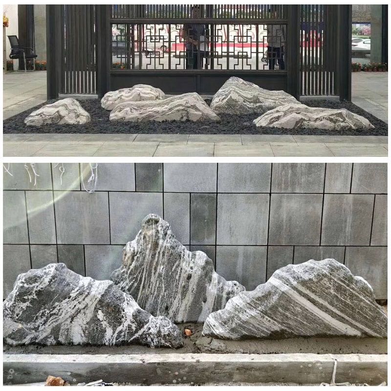 雪浪石私家庭院造景不一样景色