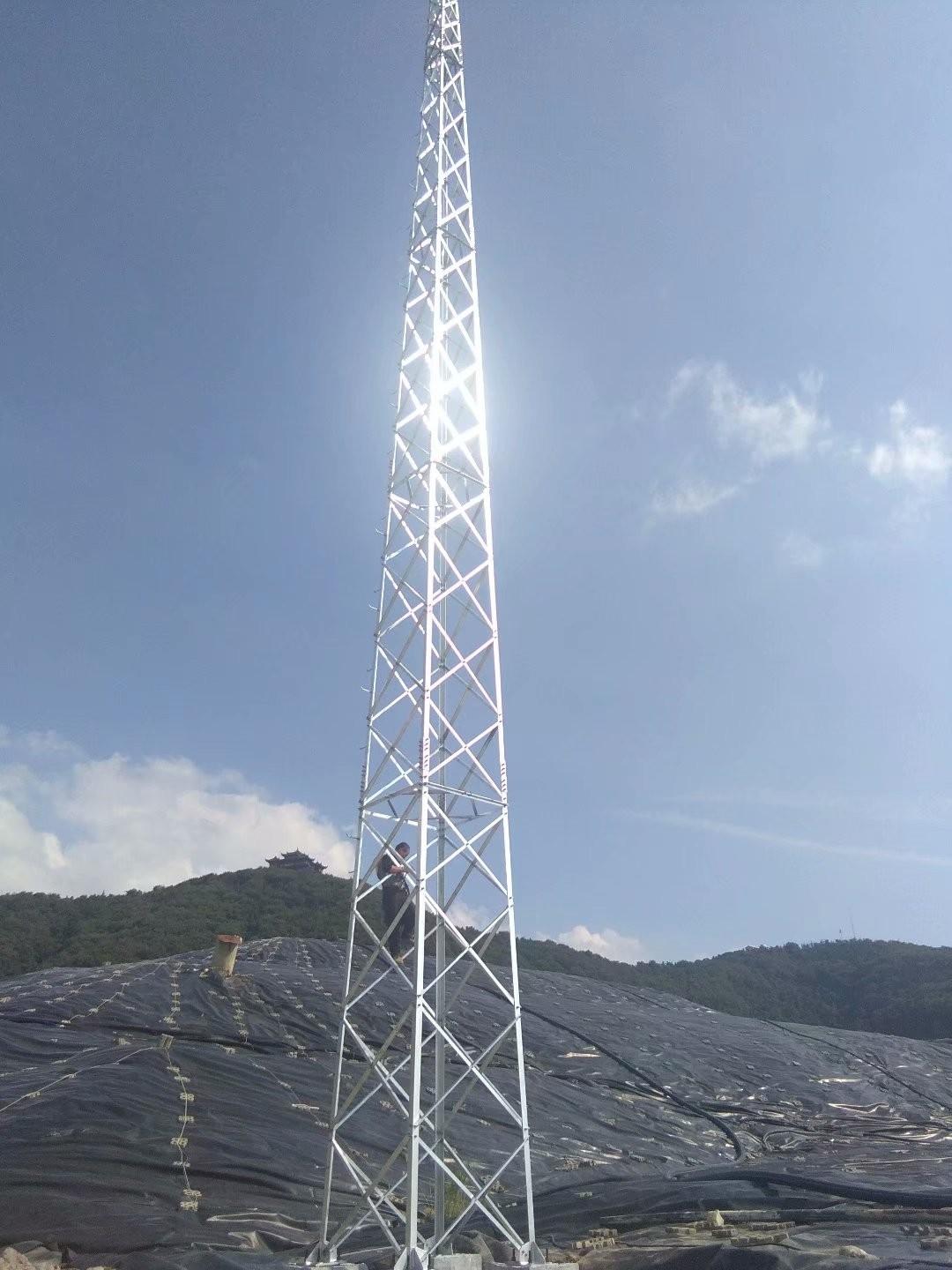 gfl四柱角钢避雷针塔35米gfl四柱角钢接闪塔厂家