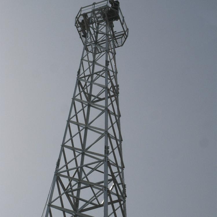 15米四柱角钢监控塔瞭望塔铁塔制造气象监控塔