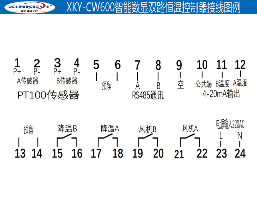 测温仪温度计温度控制器集中xkycw600