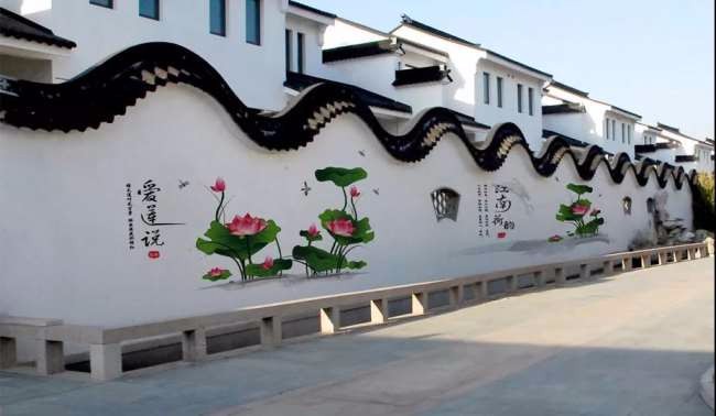 廊坊墙面彩绘廊坊院墙壁画发布