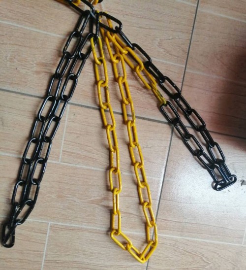 重庆刷黑漆护栏链条直径10mm铁链电泳镀锌防锈