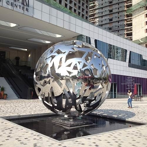 广州白云区施工安装不锈钢雕塑，免费上门量尺寸