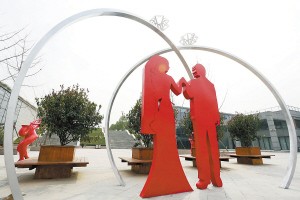 广州婚庆雕塑生产，深受客户好评