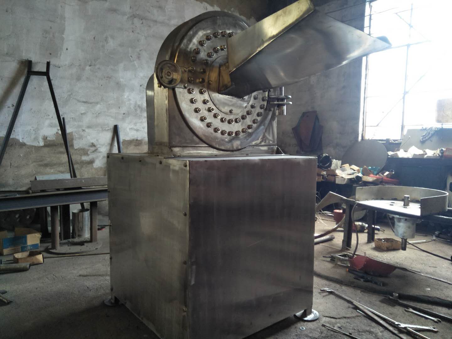 山东45型不锈钢齿爪式粉碎机食品化工兼用